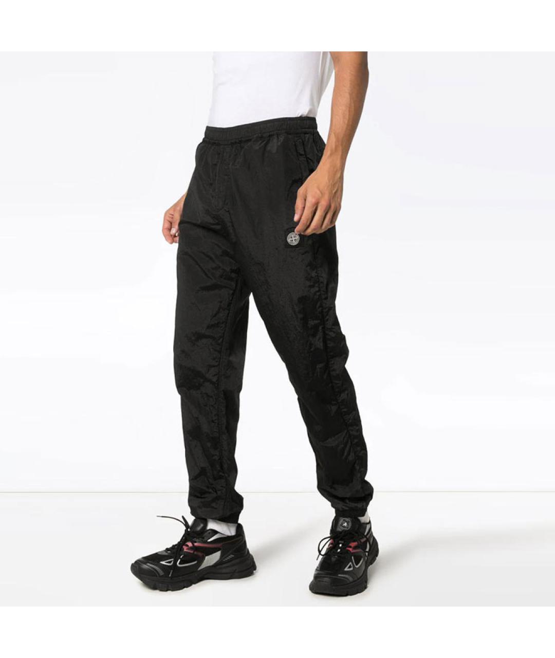 STONE ISLAND Черные спортивные брюки и шорты, фото 3