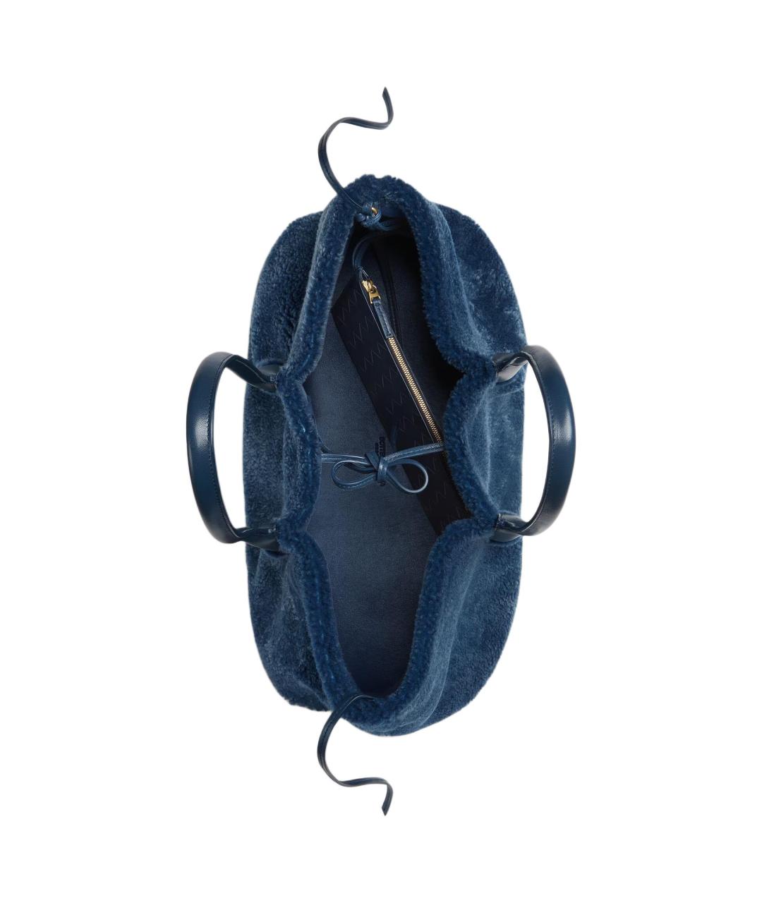 BOTTEGA VENETA Синяя сумка с короткими ручками, фото 2