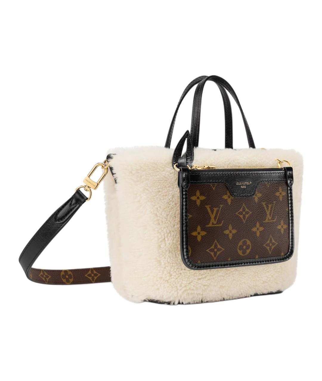 LOUIS VUITTON Коричневая сумка через плечо из канвы, фото 3