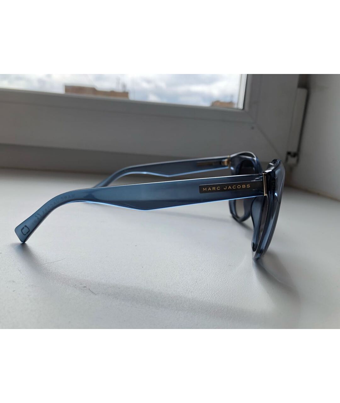 MARC JACOBS Синие пластиковые солнцезащитные очки, фото 3