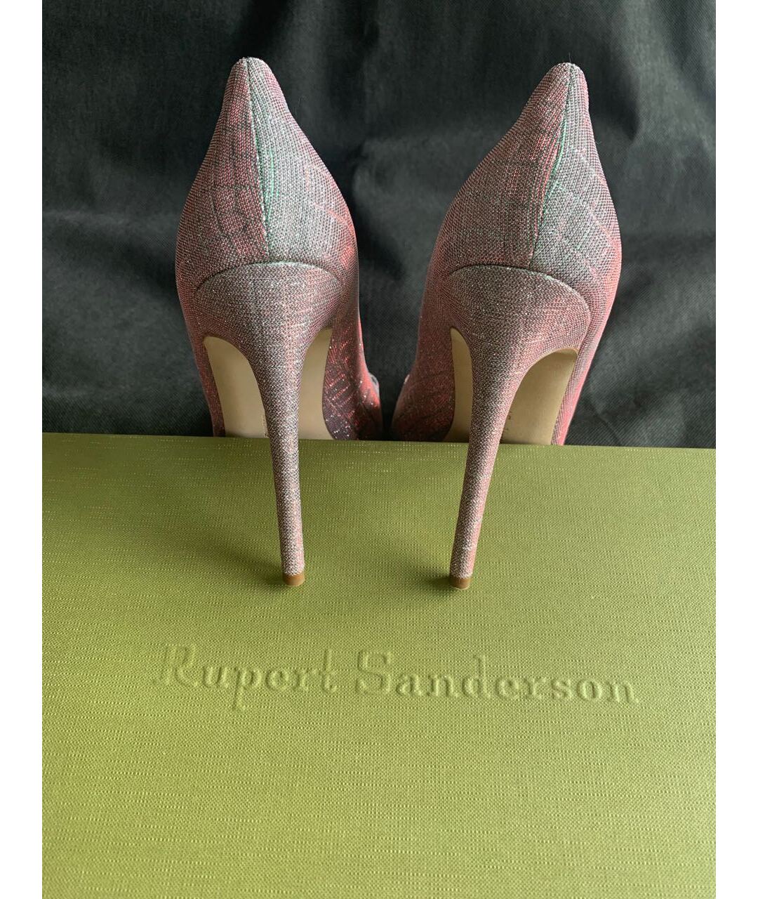 RUPERT SANDERSON Кожаные свадебные туфли на высоком каблуке, фото 4