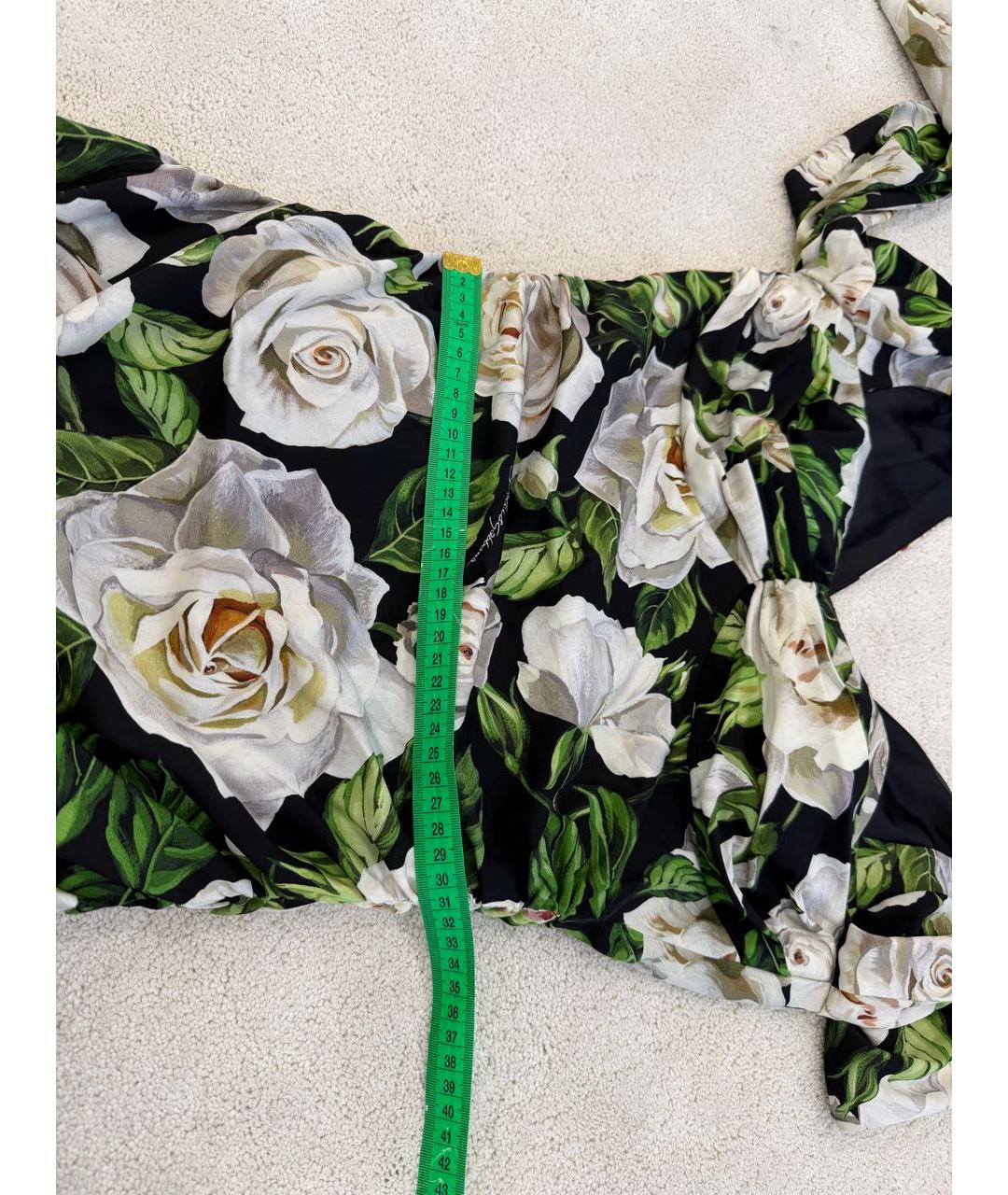 DOLCE&GABBANA Мульти шелковое коктейльное платье, фото 6