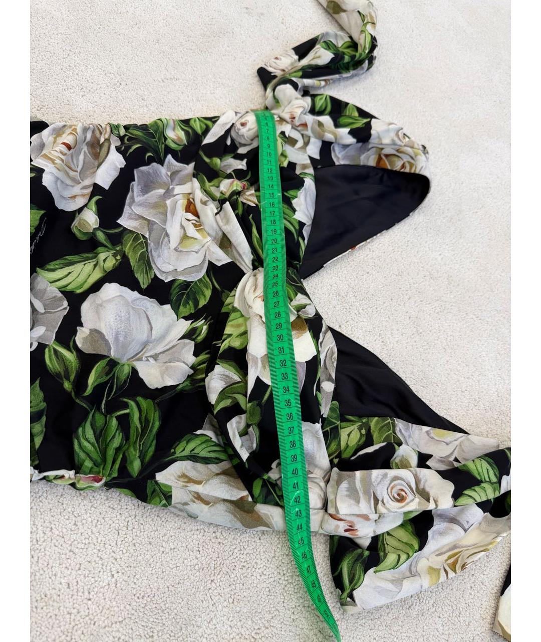 DOLCE&GABBANA Мульти шелковое коктейльное платье, фото 5