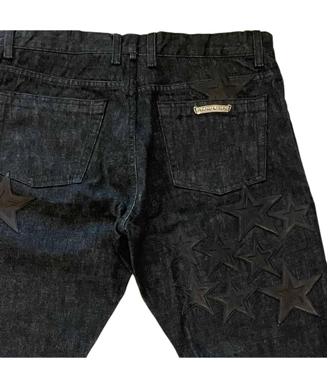 CHROME HEARTS Черные прямые джинсы, фото 3