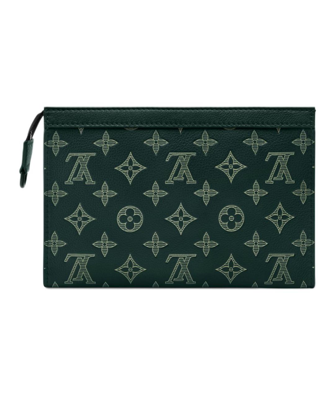 LOUIS VUITTON Зеленая кожаная сумка на плечо, фото 4