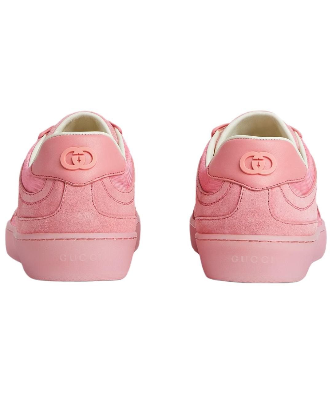 GUCCI Розовые замшевые кроссовки, фото 5