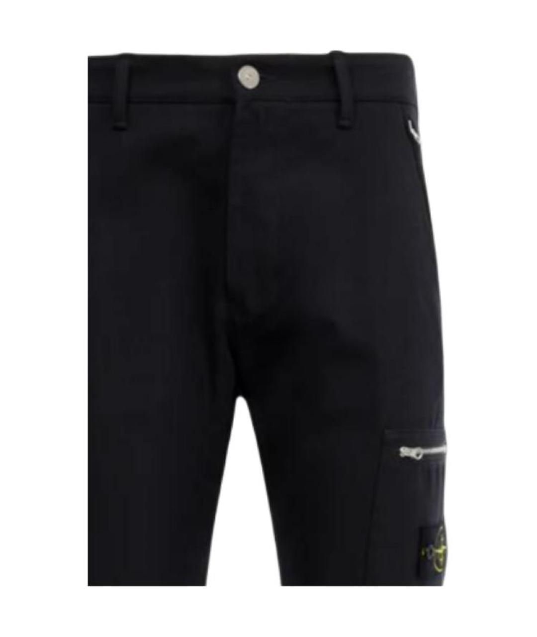 STONE ISLAND Темно-синие повседневные брюки, фото 4