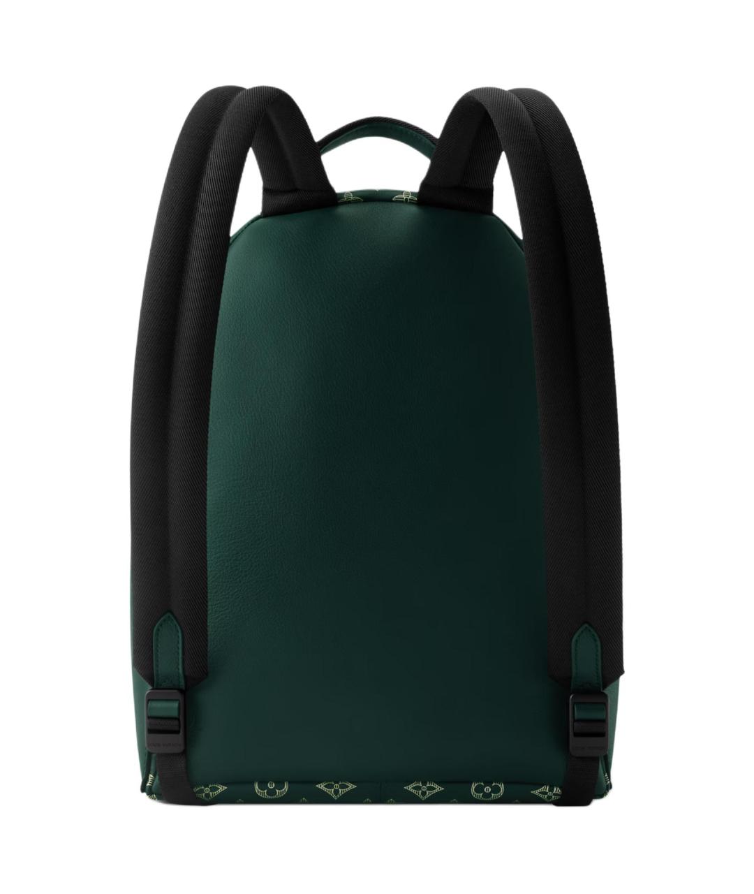 LOUIS VUITTON Зеленый кожаный рюкзак, фото 3