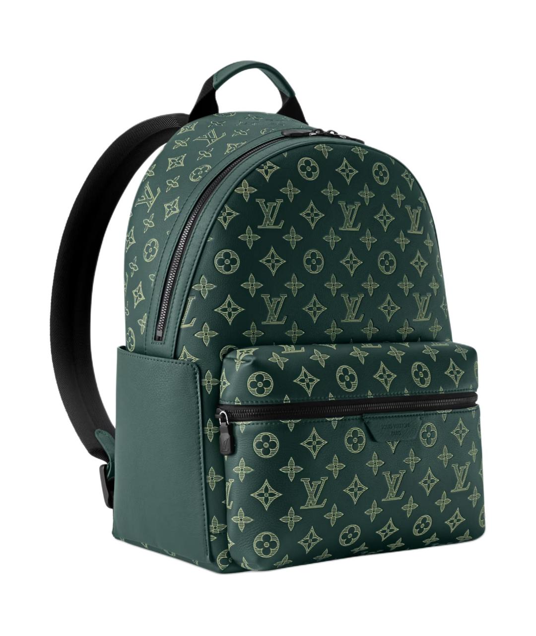 LOUIS VUITTON Зеленый кожаный рюкзак, фото 2
