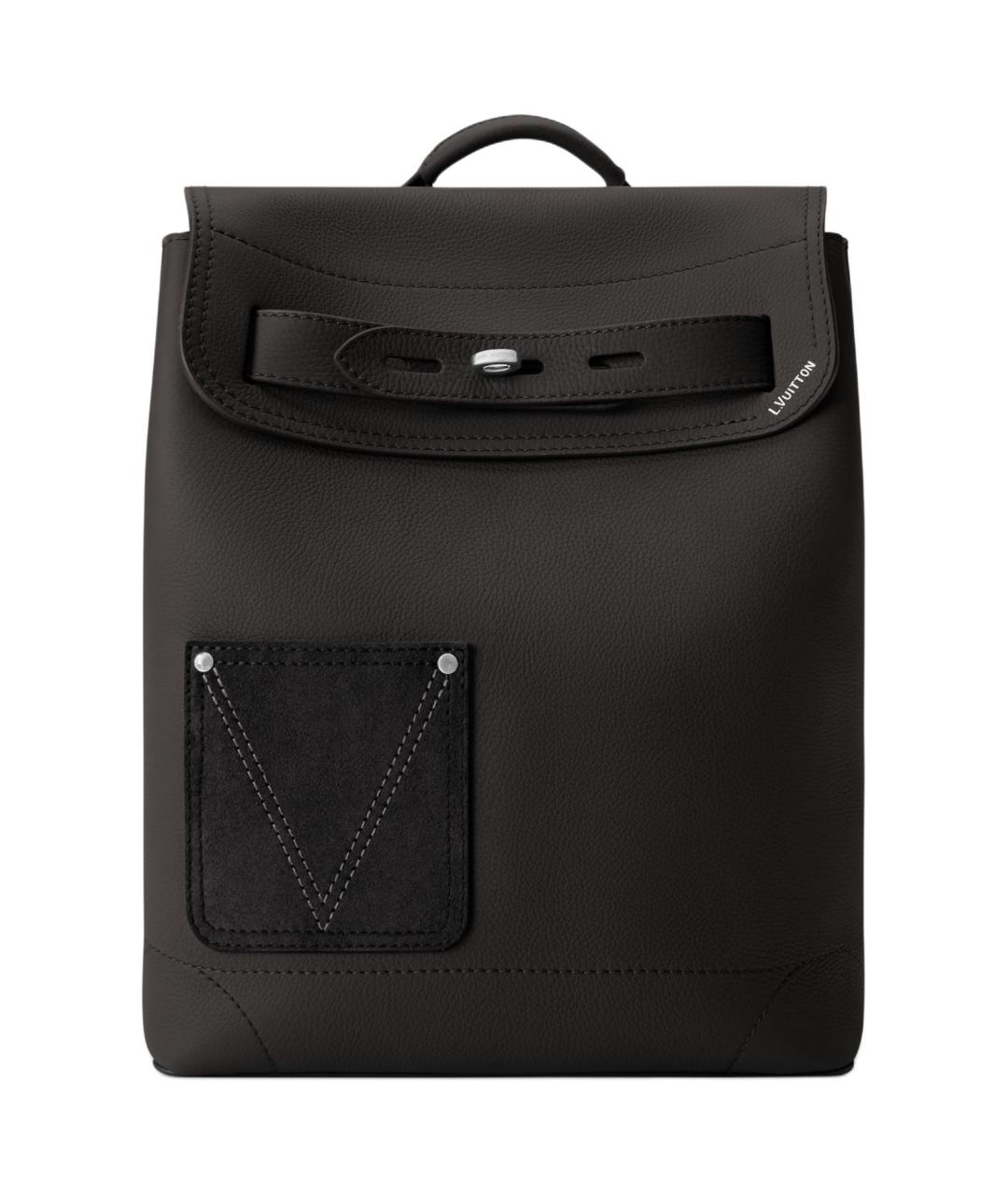 LOUIS VUITTON Черный кожаный рюкзак, фото 1