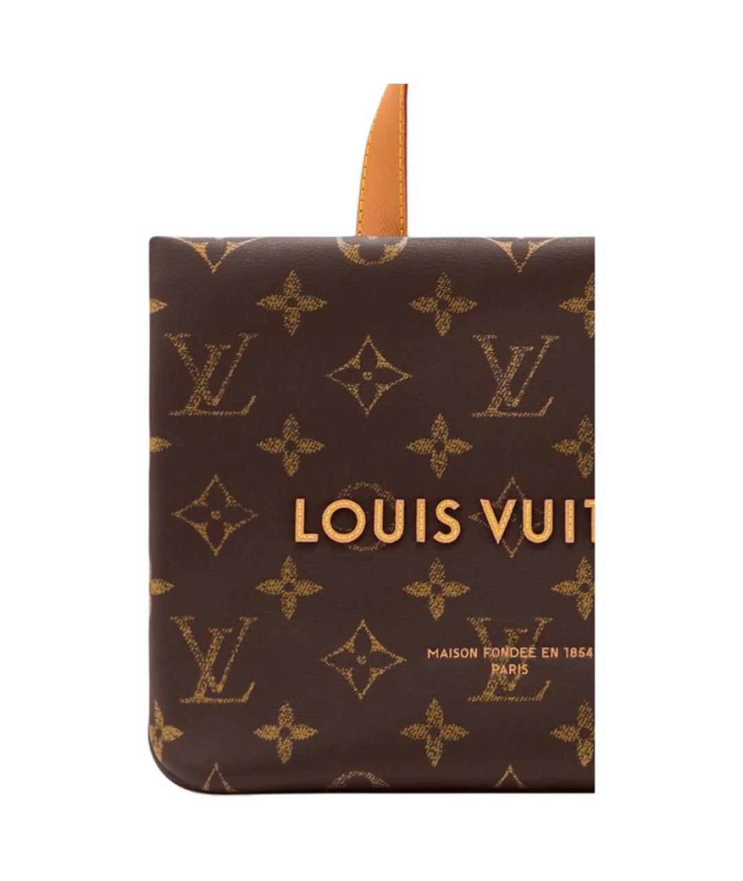 LOUIS VUITTON Коричневая сумка тоут, фото 5