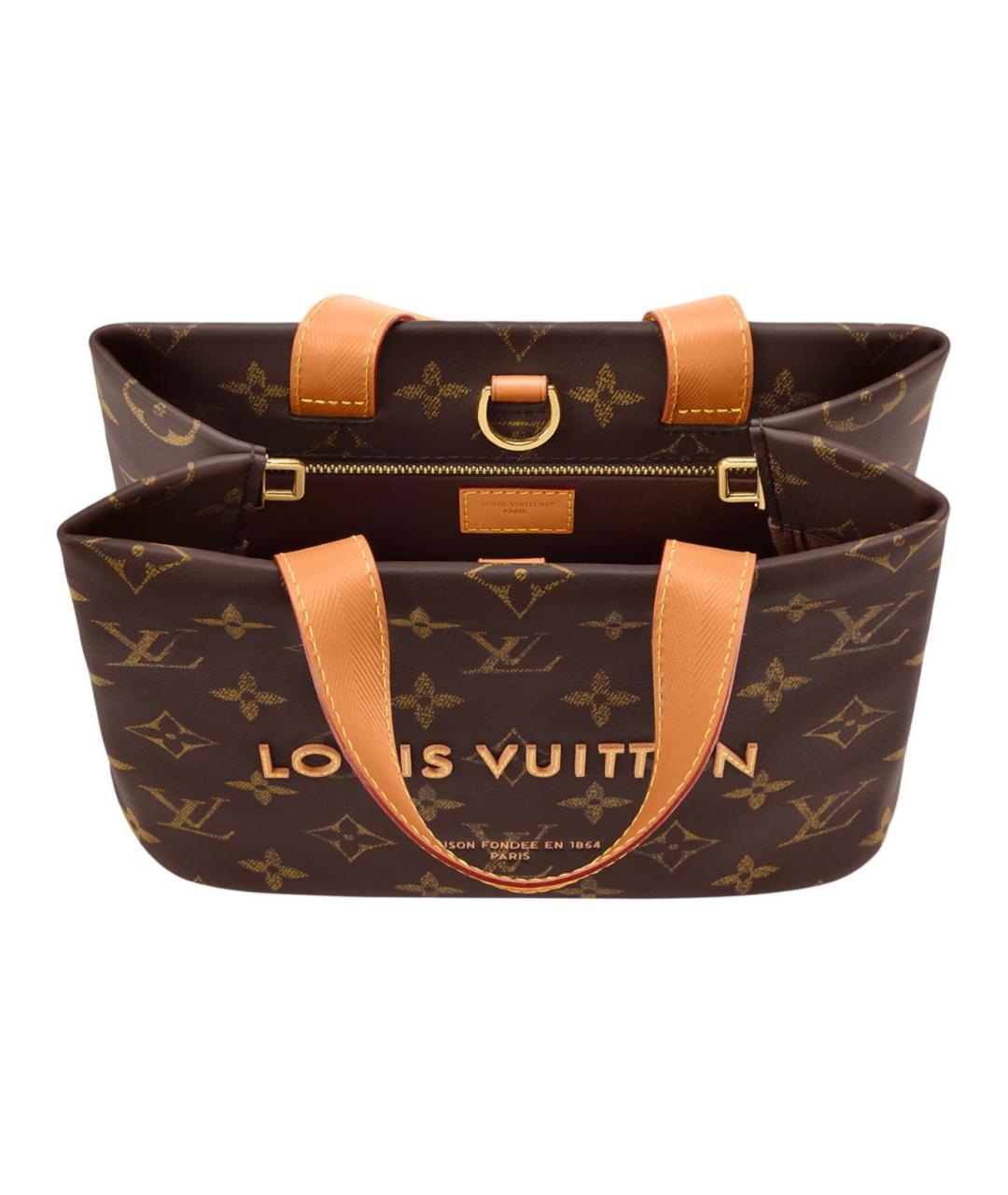 LOUIS VUITTON Коричневая сумка тоут, фото 4