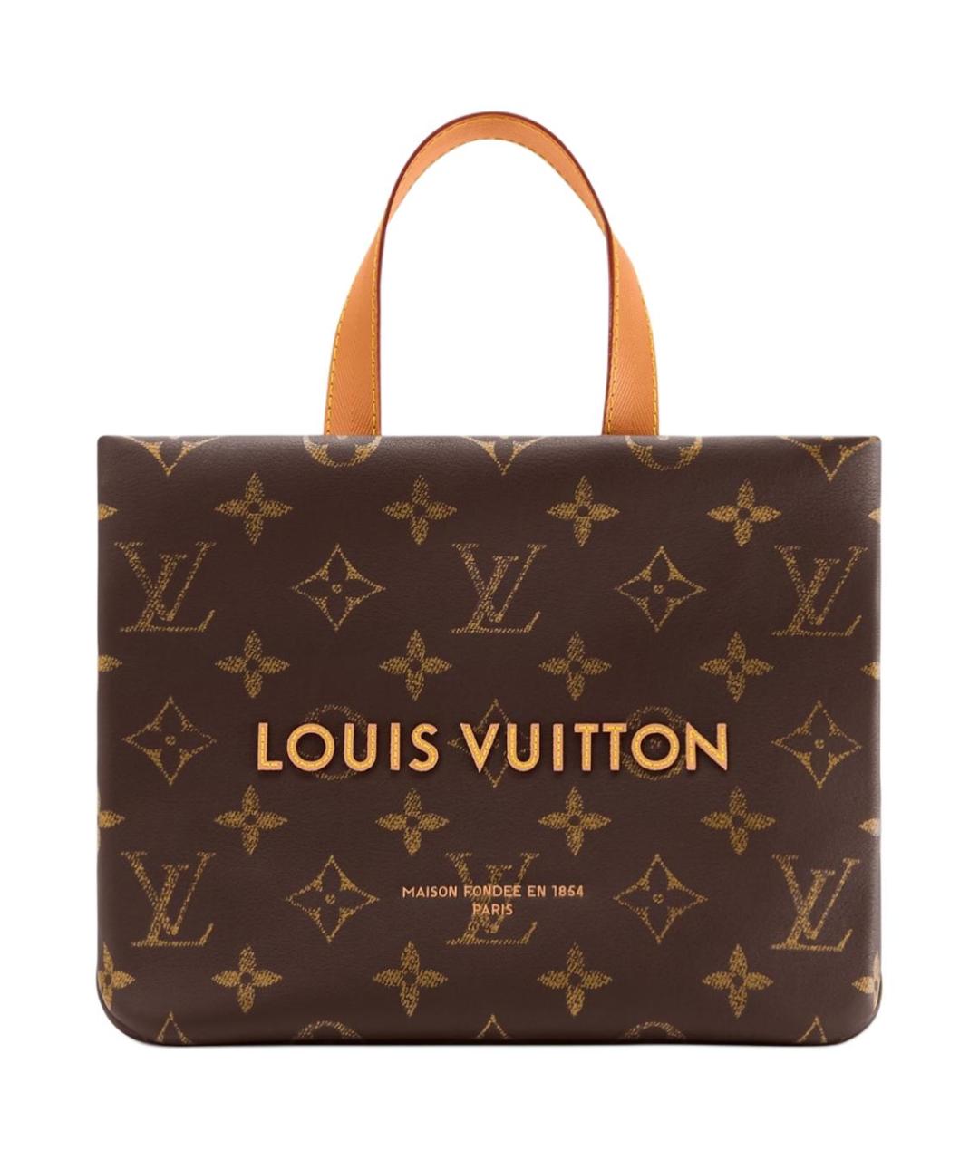 LOUIS VUITTON Коричневая сумка тоут, фото 1