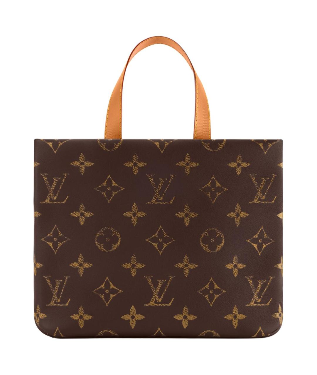LOUIS VUITTON Коричневая сумка тоут, фото 3