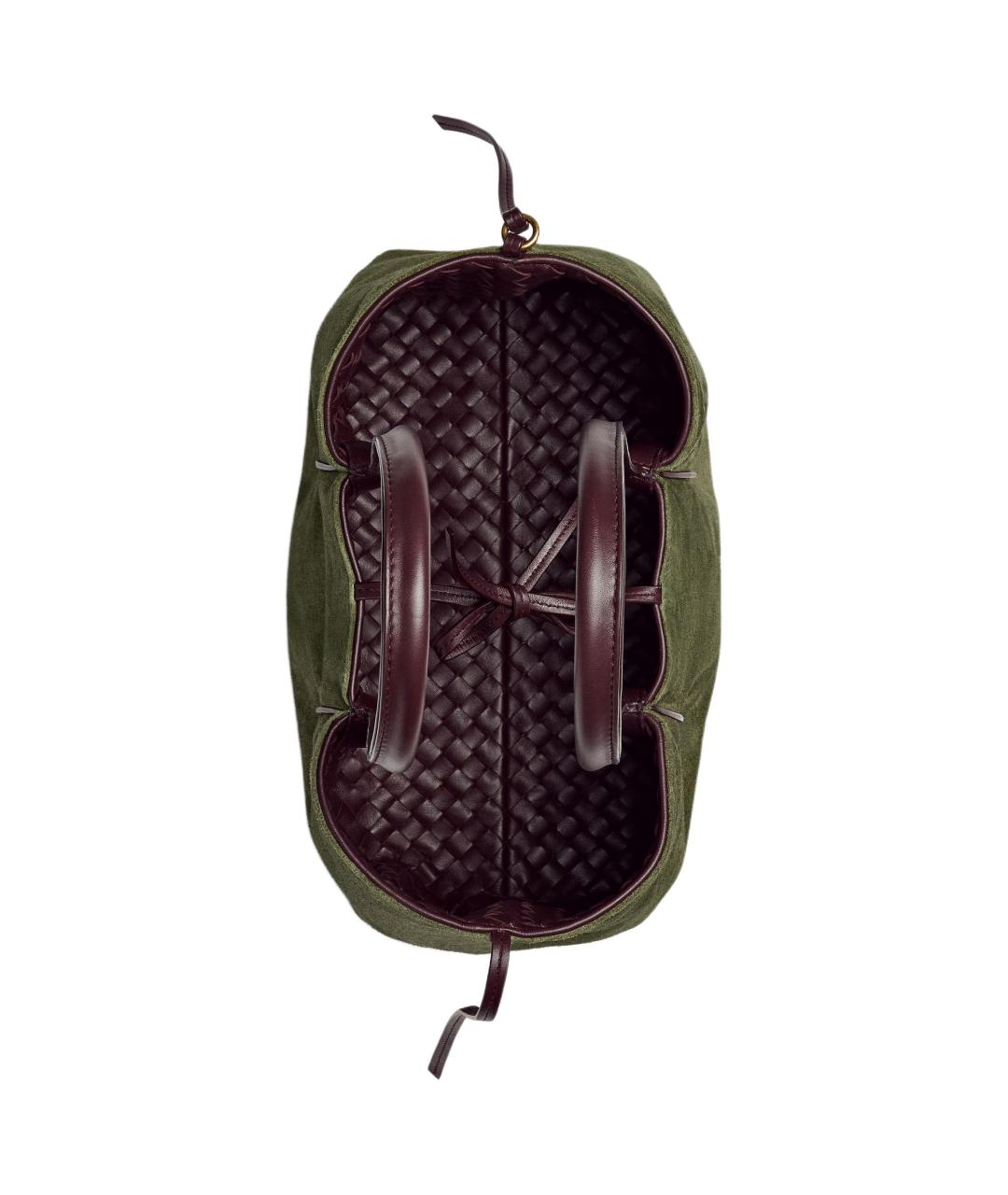 BOTTEGA VENETA Коричневая кожаная сумка через плечо, фото 5