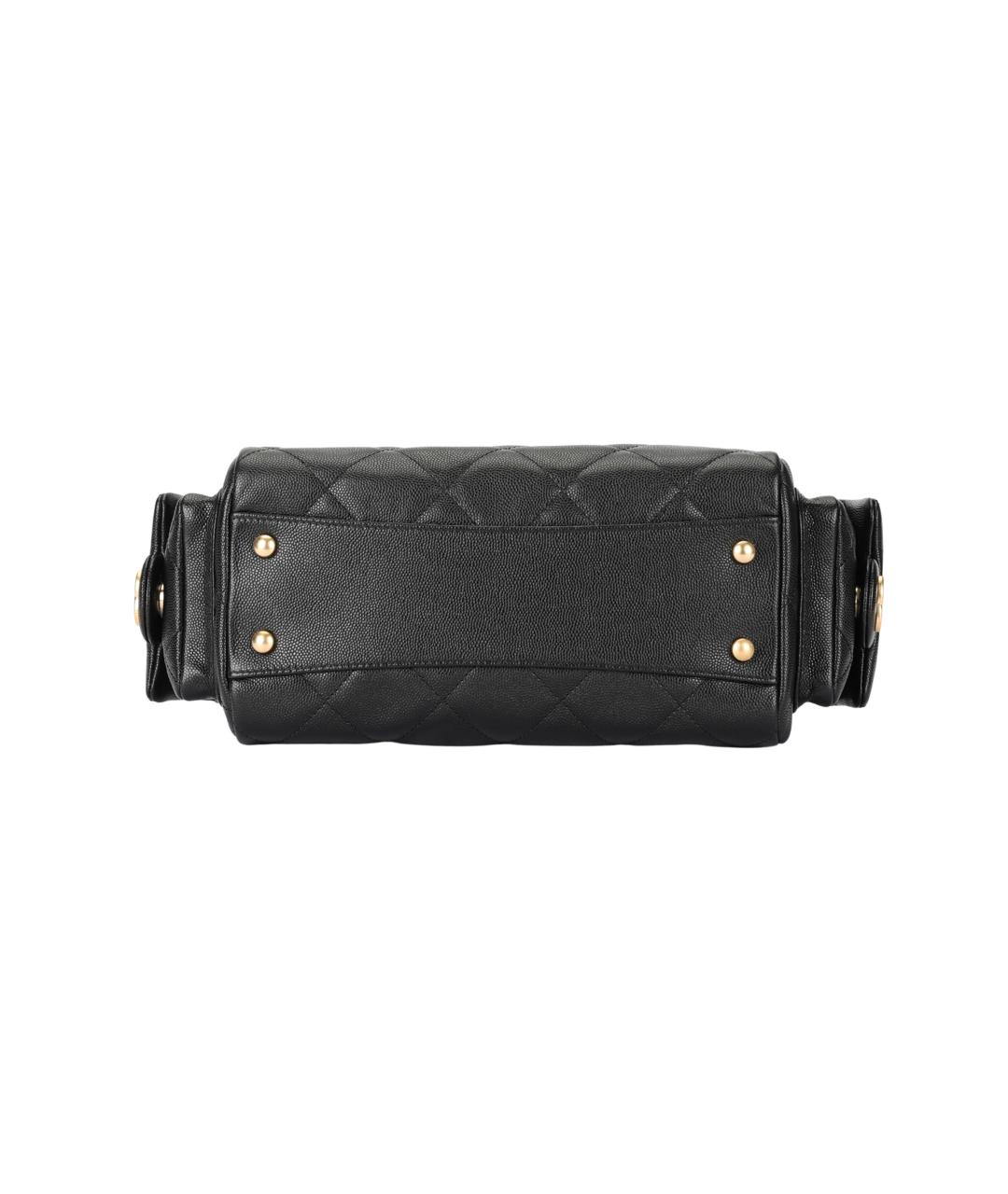 CHANEL Черная кожаная сумка через плечо, фото 4