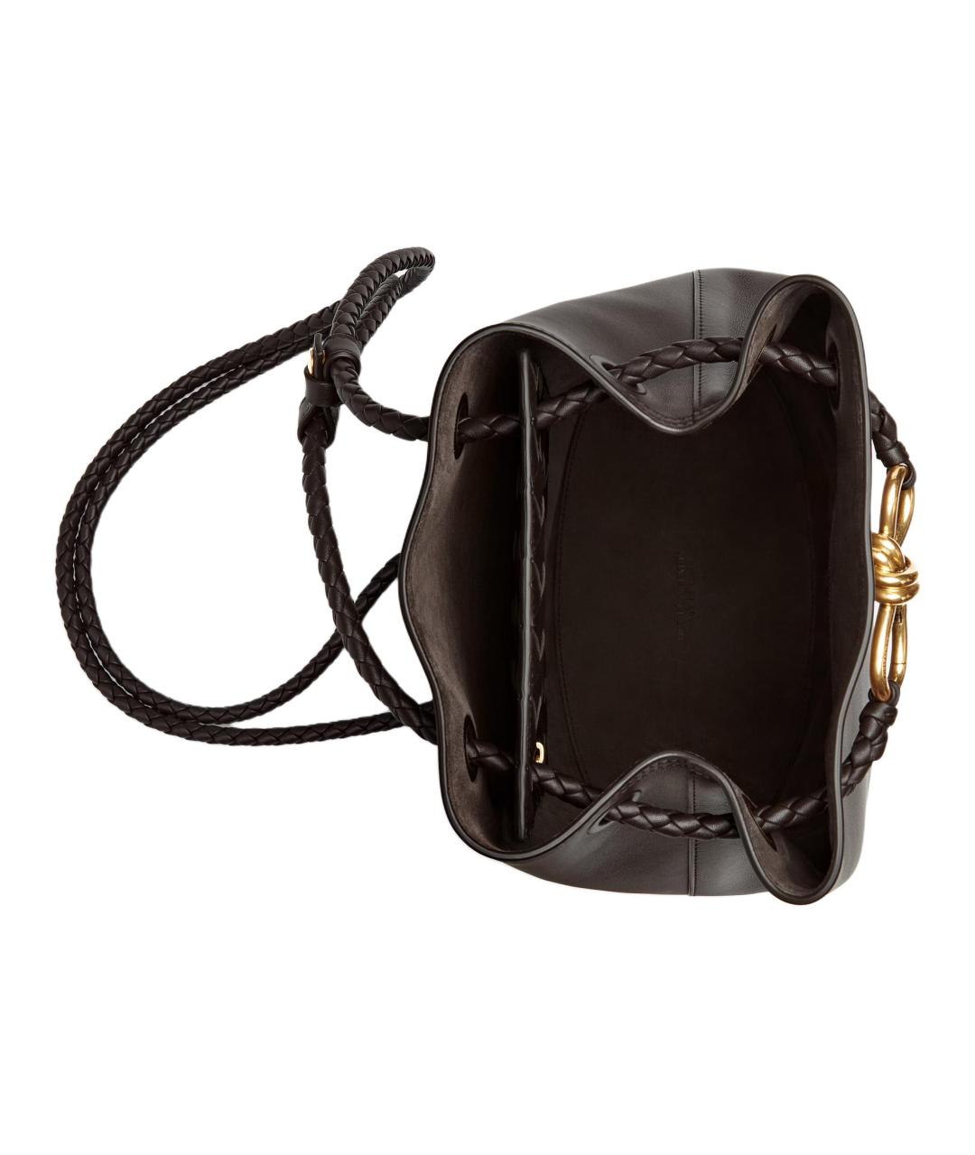 BOTTEGA VENETA Коричневый кожаный рюкзак, фото 5