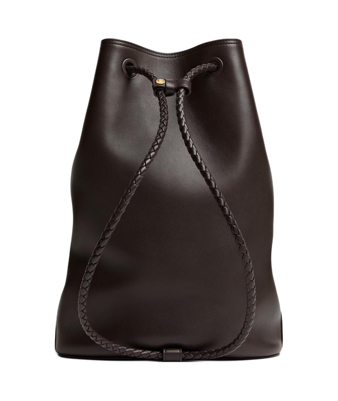 BOTTEGA VENETA Коричневый кожаный рюкзак, фото 4