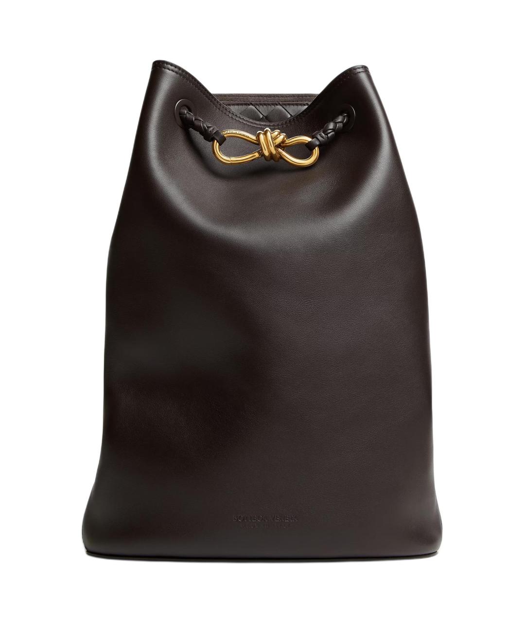 BOTTEGA VENETA Коричневый кожаный рюкзак, фото 1