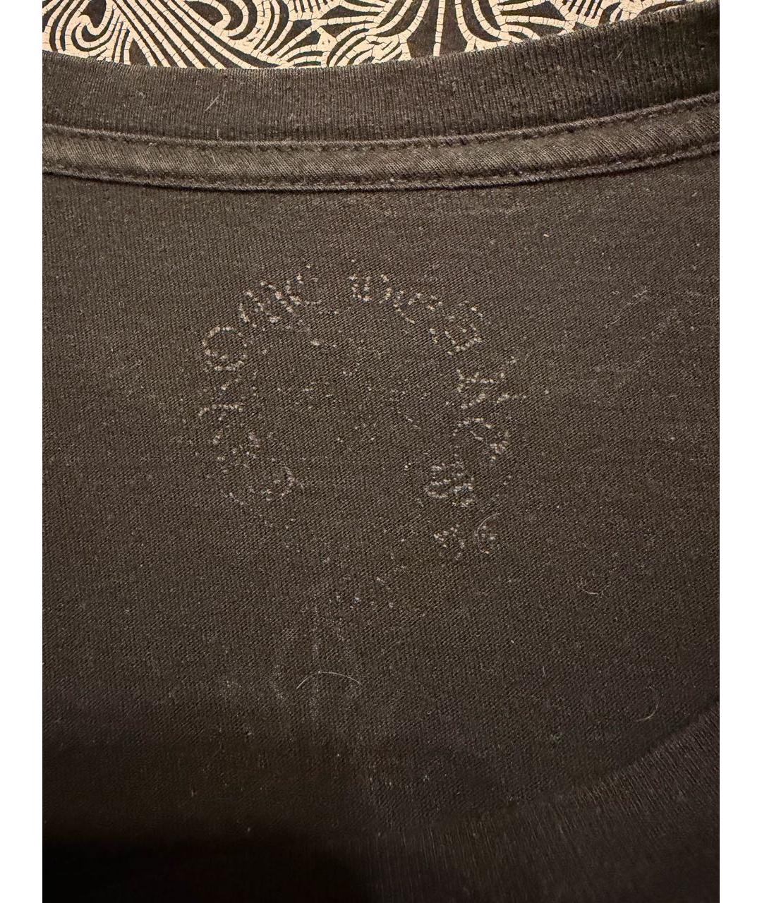 CHROME HEARTS Черная хлопковая футболка, фото 3