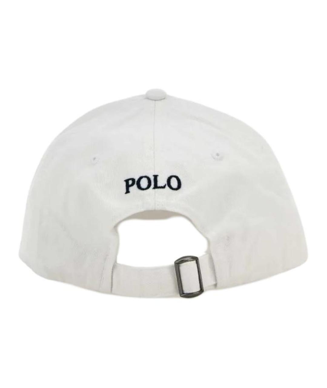 POLO RALPH LAUREN Белая хлопковая панама, фото 2