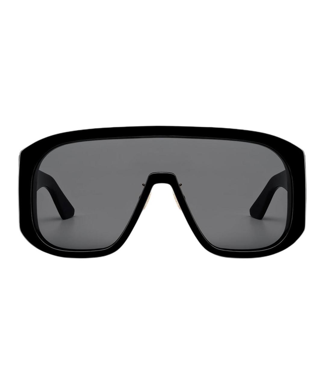 CHRISTIAN DIOR Черные пластиковые солнцезащитные очки, фото 2