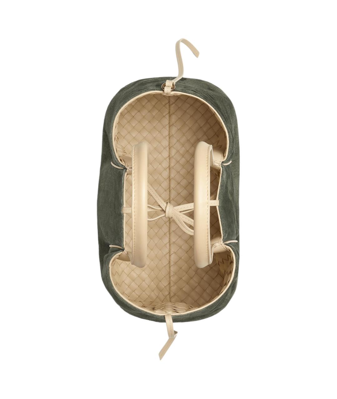 BOTTEGA VENETA Бежевая кожаная сумка тоут, фото 5