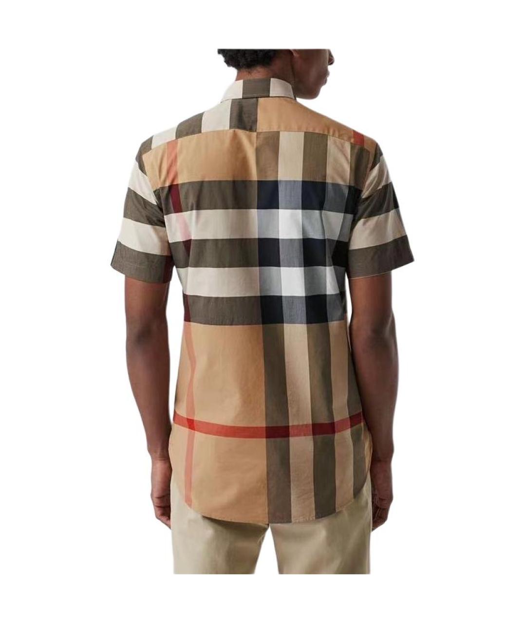 BURBERRY Бежевая классическая рубашка, фото 2