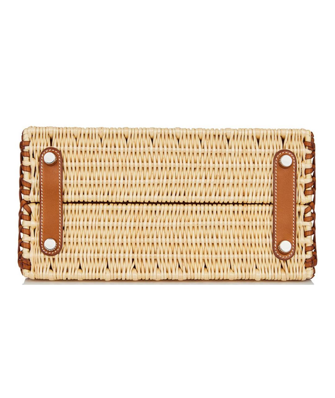 HERMES Коричневая сумка с короткими ручками, фото 5