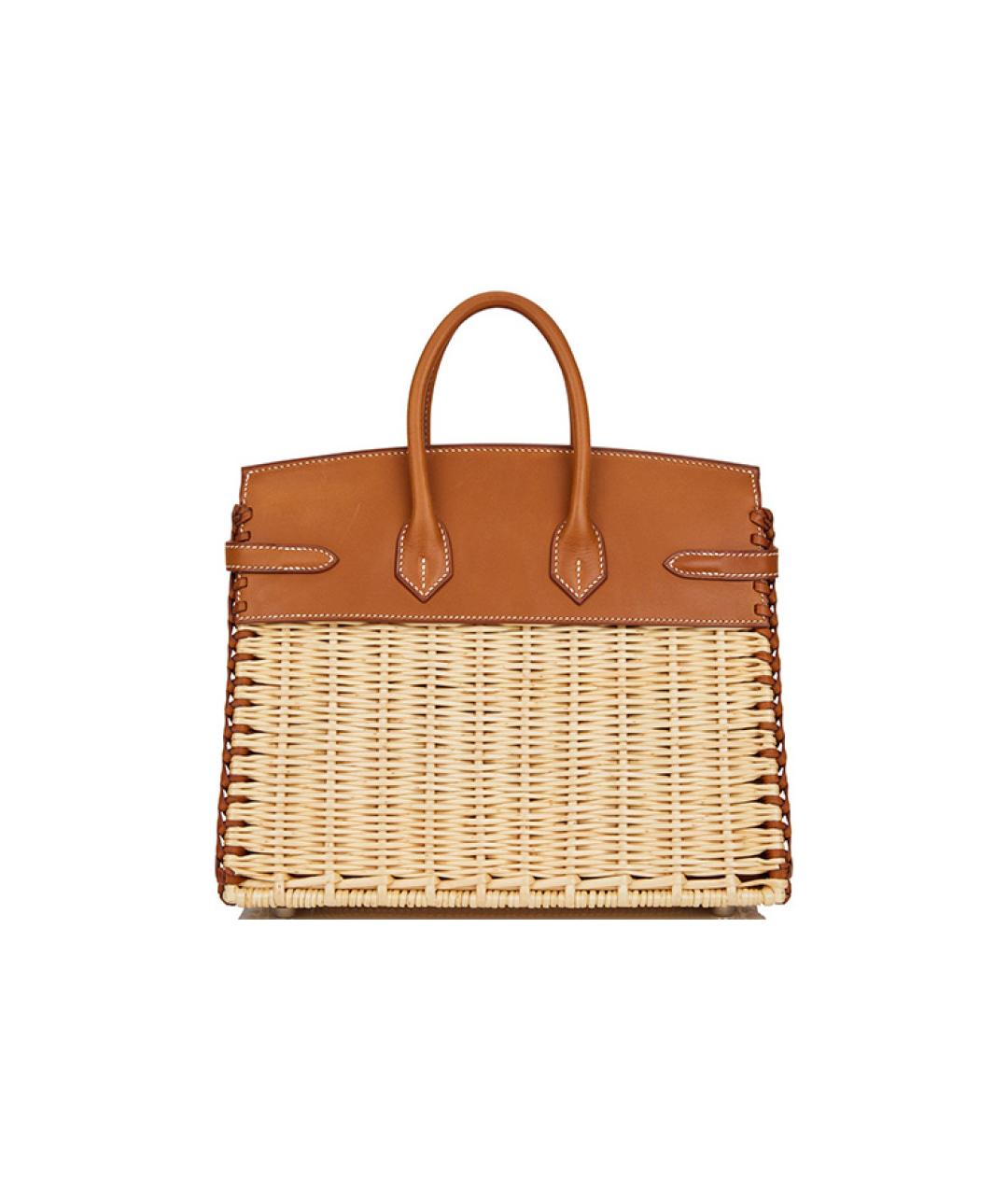 HERMES Коричневая сумка с короткими ручками, фото 4