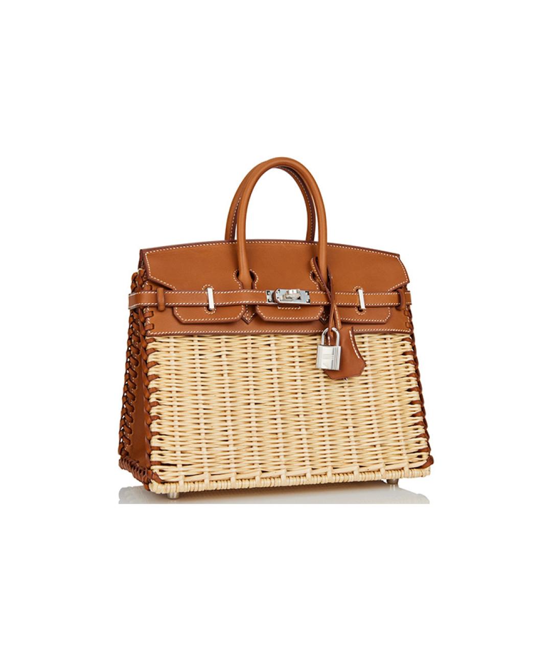 HERMES Коричневая сумка с короткими ручками, фото 2