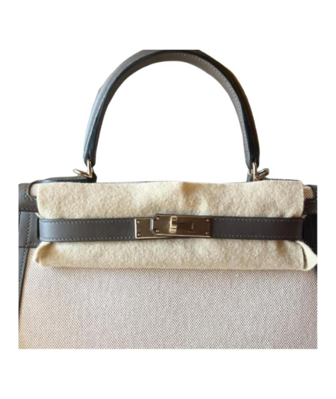 HERMES Бежевая сумка через плечо, фото 3