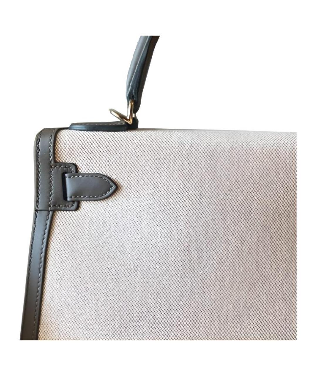 HERMES Бежевая сумка через плечо, фото 4