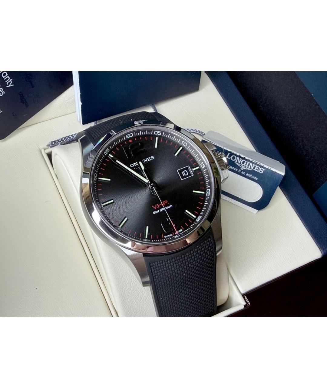 LONGINES Серебряные стальные часы, фото 4