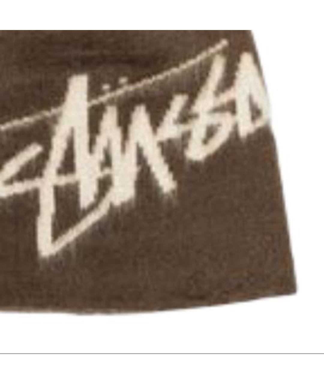 STUSSY Коричневая шапка, фото 4