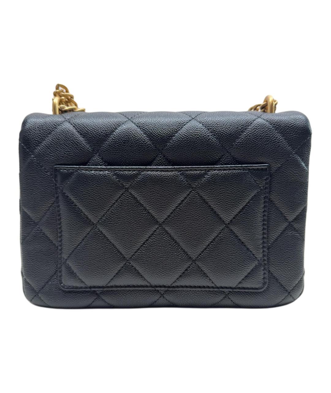 CHANEL Черная кожаная сумка через плечо, фото 3