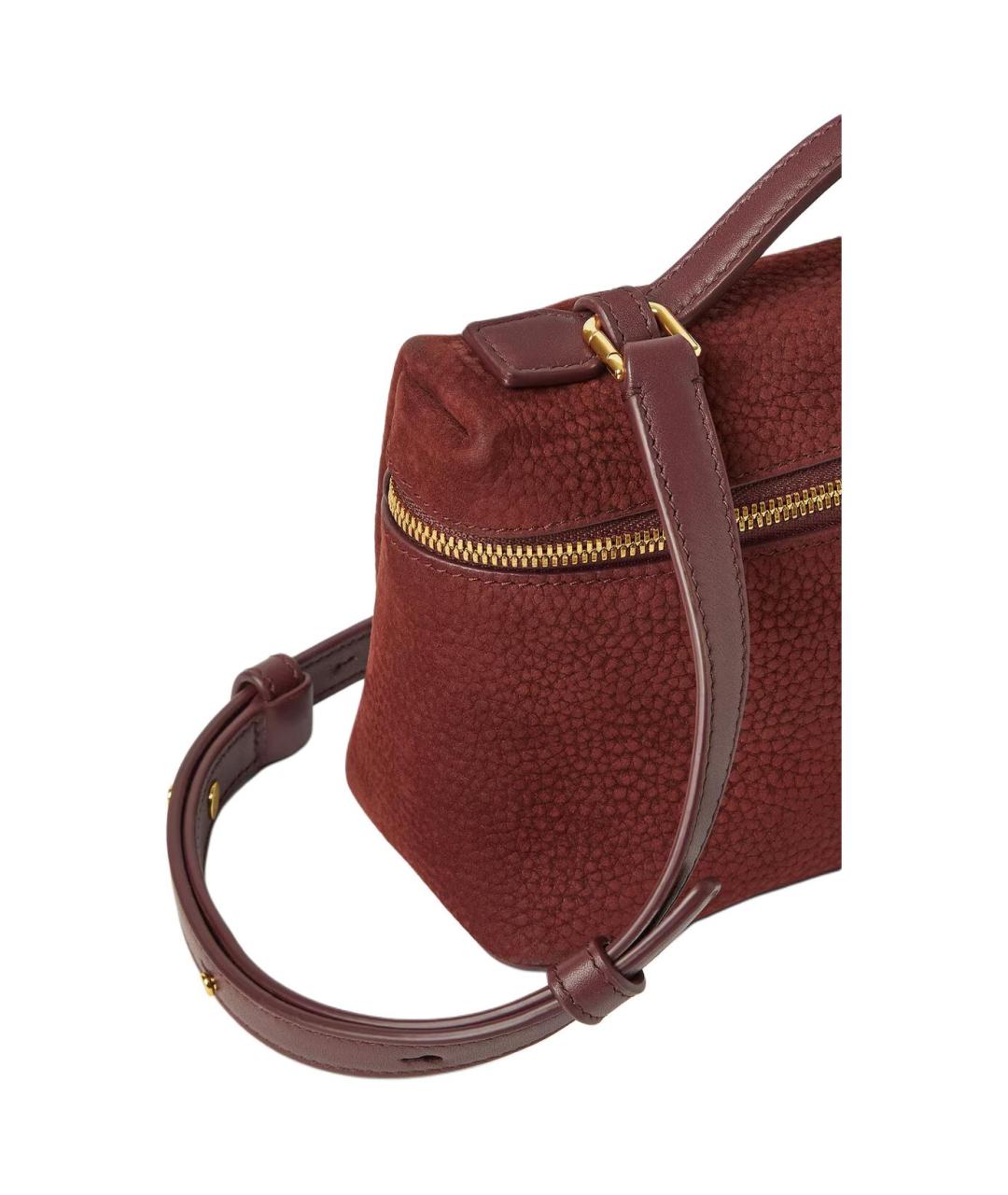 LORO PIANA Красная кожаная сумка через плечо, фото 2