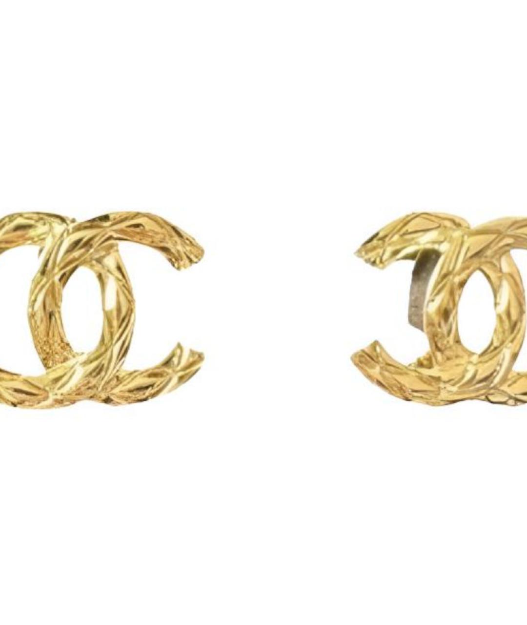 CHANEL Золотые серьги из желтого золота, фото 2