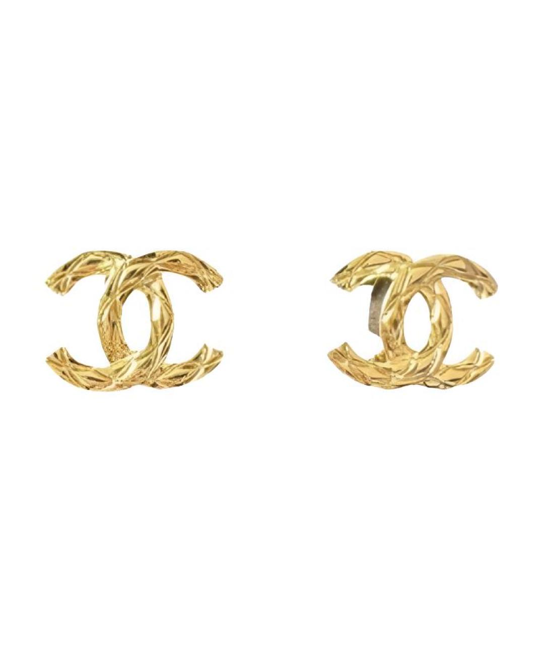 CHANEL Золотые серьги из желтого золота, фото 1