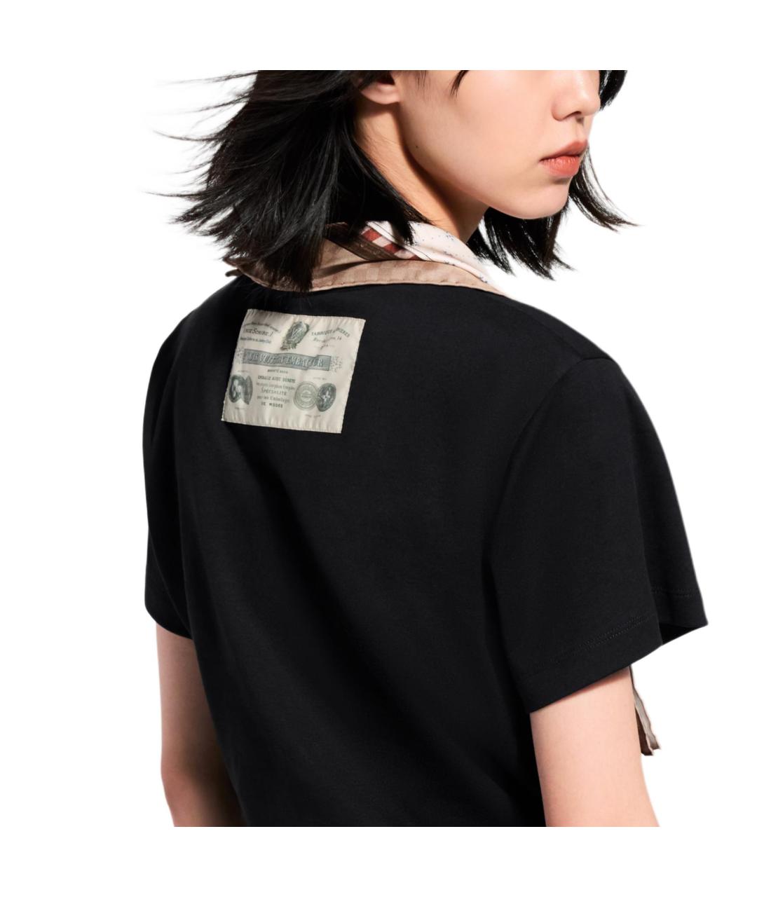 LOUIS VUITTON Черная футболка, фото 5