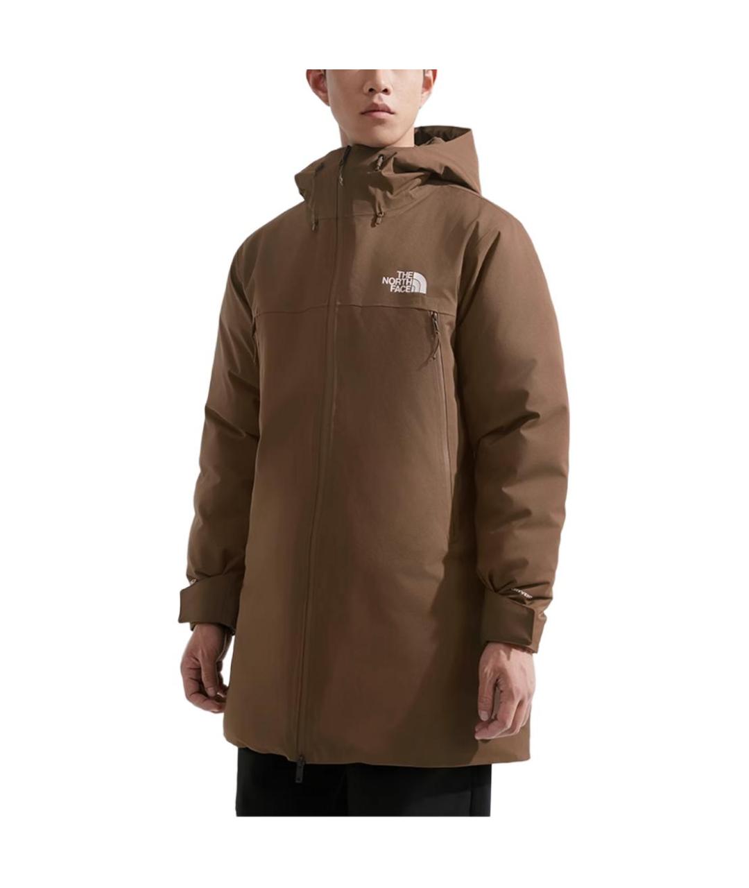 THE NORTH FACE Коричневый пуховик, фото 2