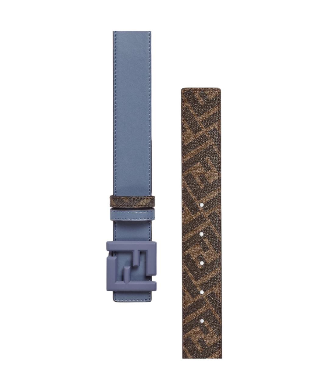 FENDI Синий ремень, фото 3