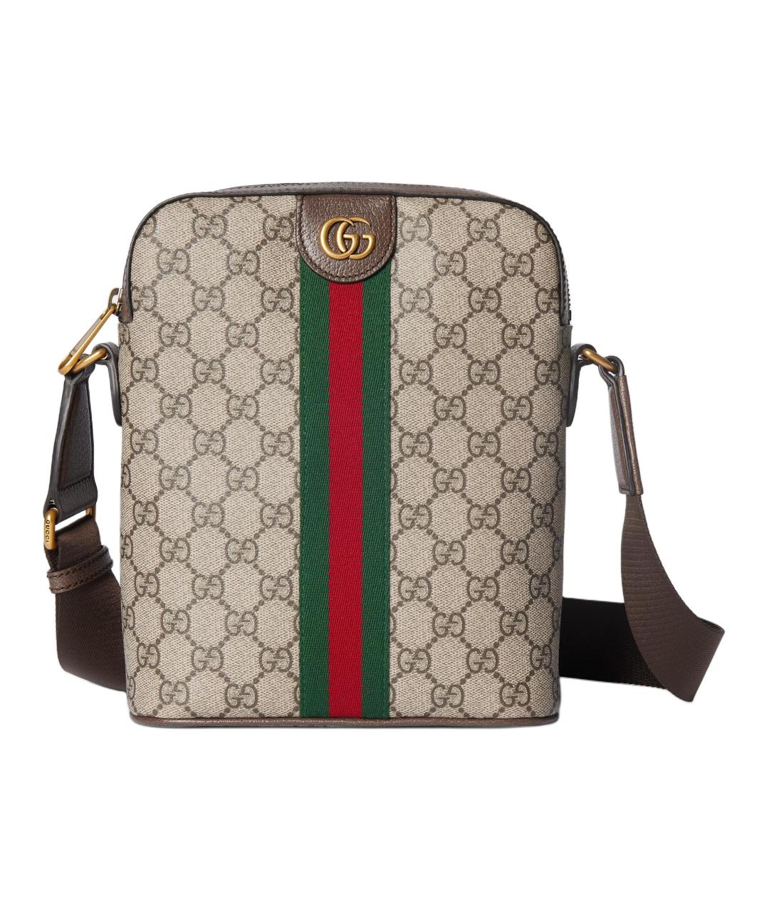 GUCCI Коричневая сумка на плечо, фото 1