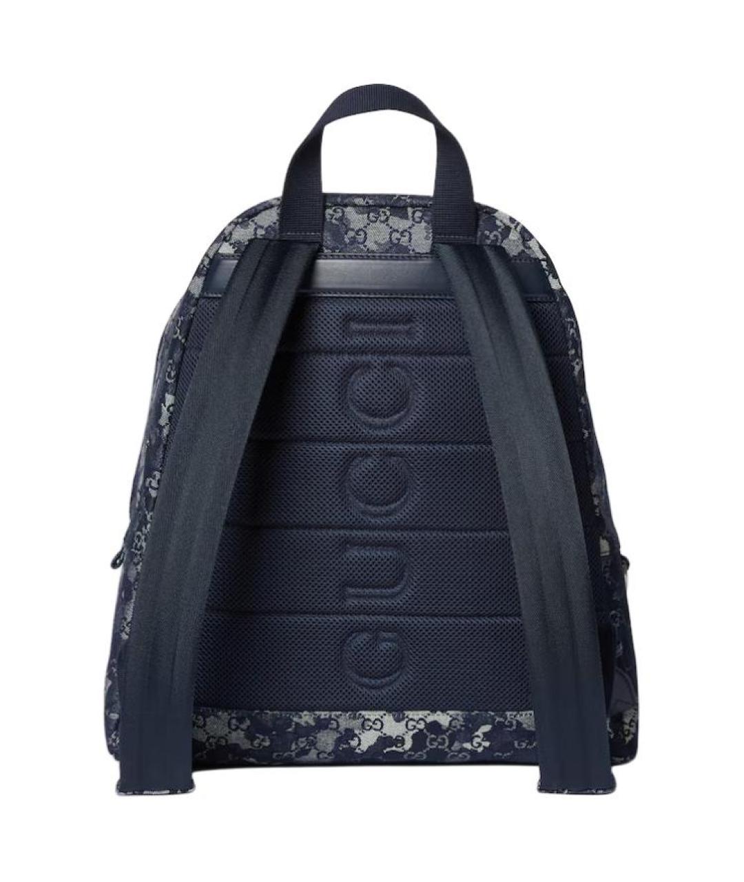 GUCCI Темно-синий деним рюкзак, фото 4
