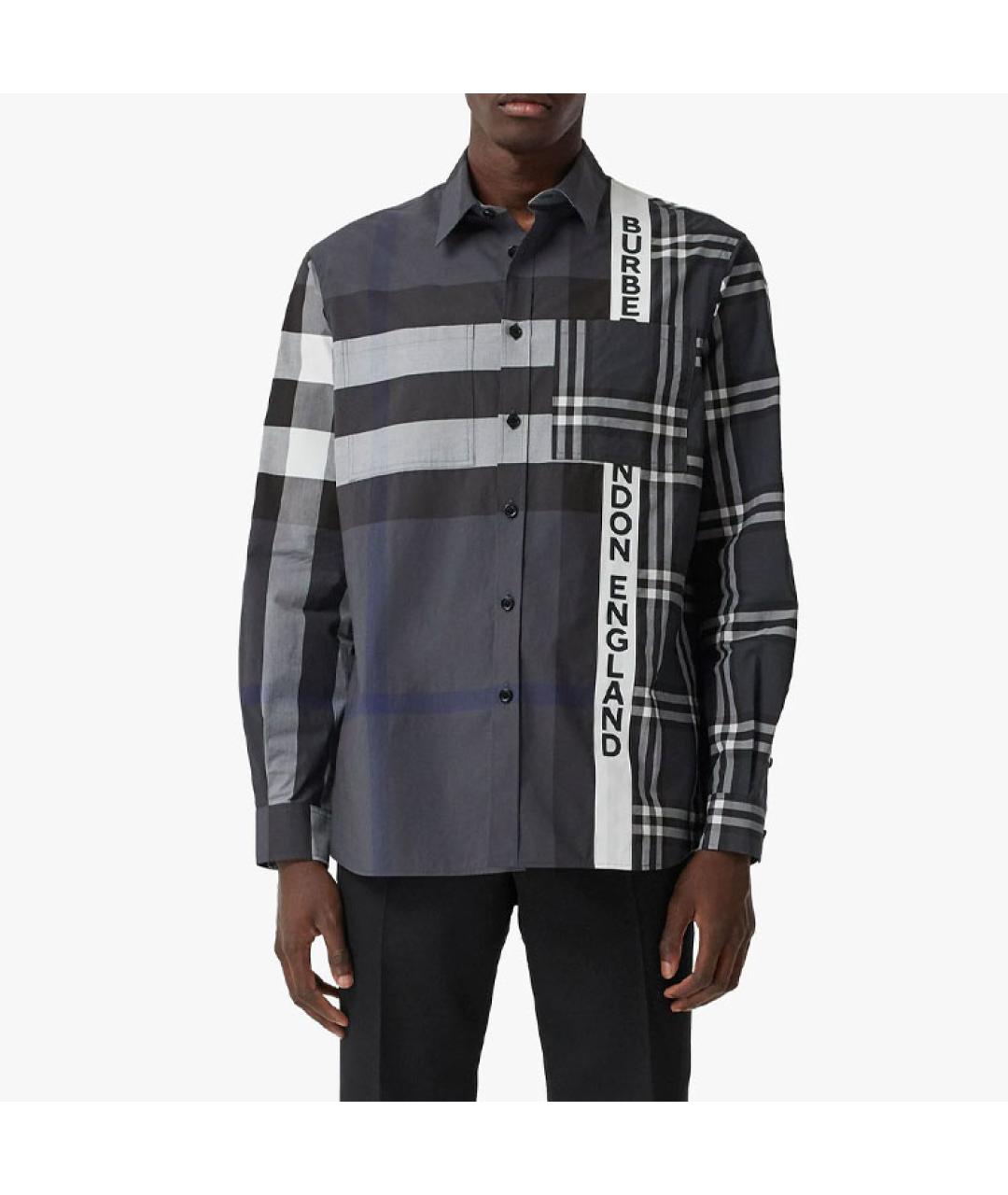 BURBERRY Серая классическая рубашка, фото 4