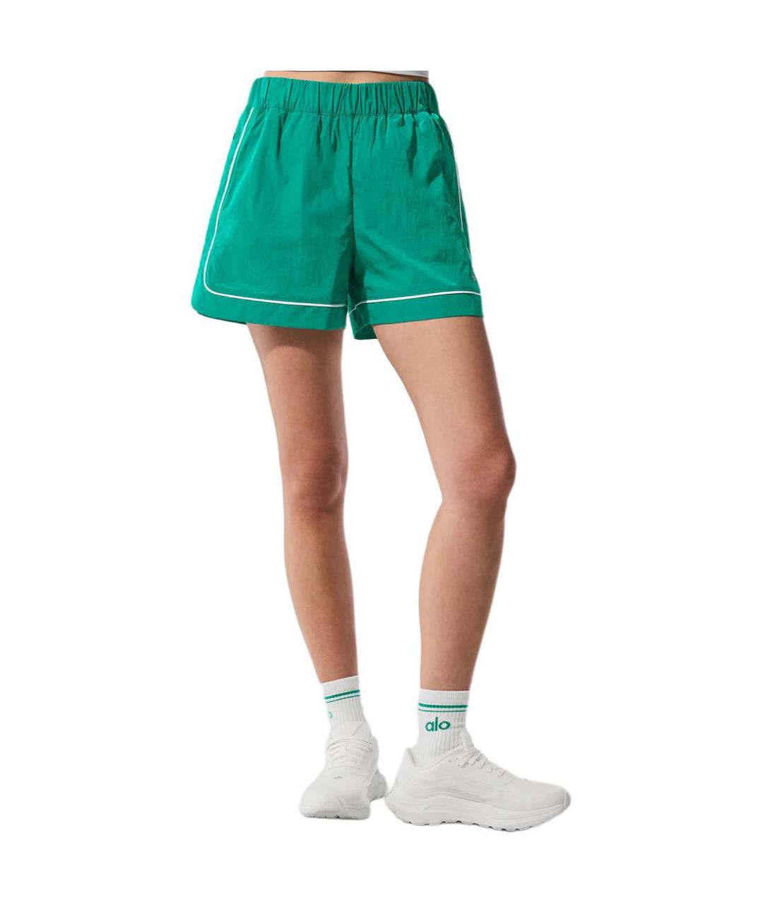ALO YOGA Зеленые спортивные брюки и шорты, фото 4