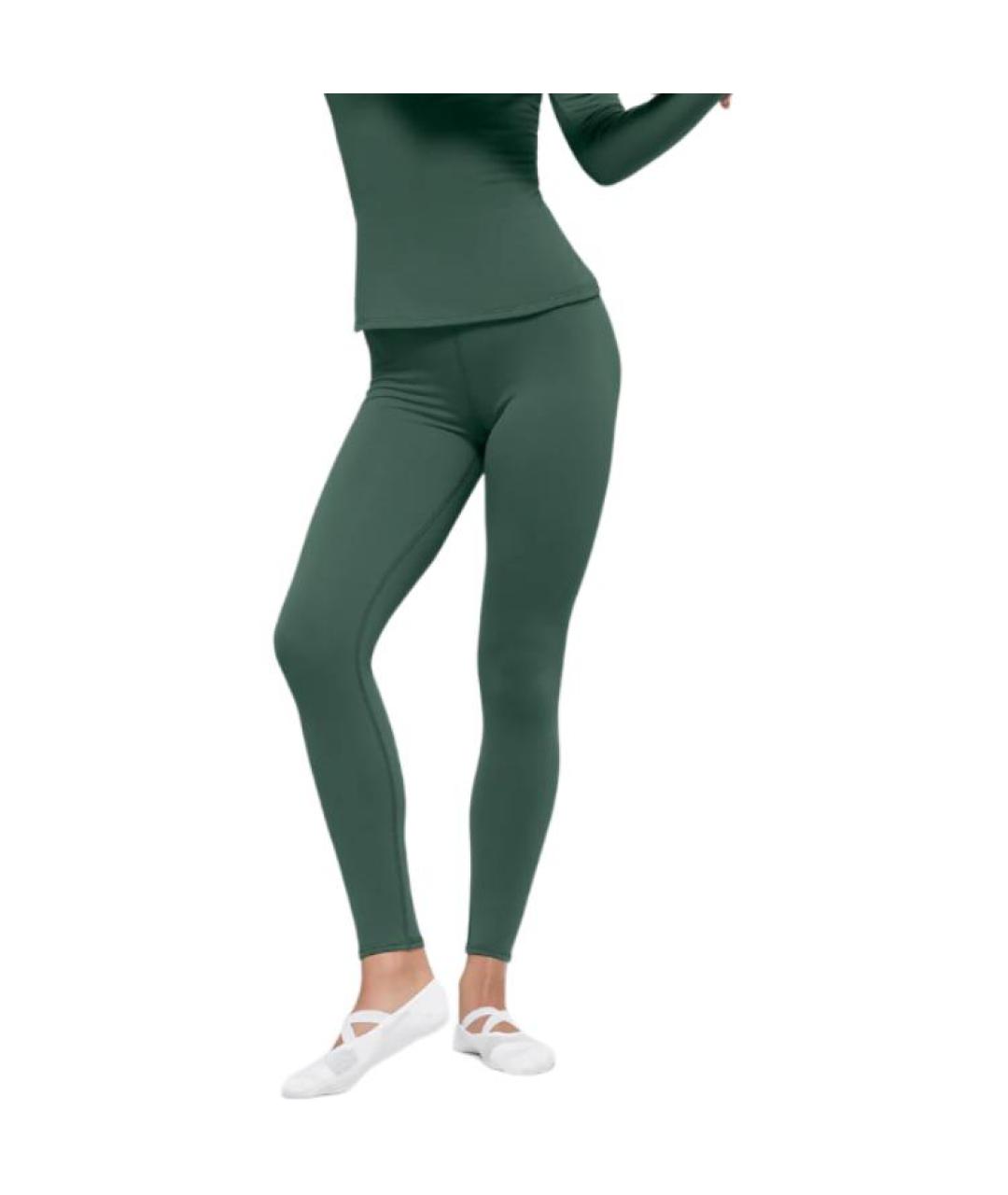 ALO YOGA Зеленые леггинсы и велосипедки, фото 4