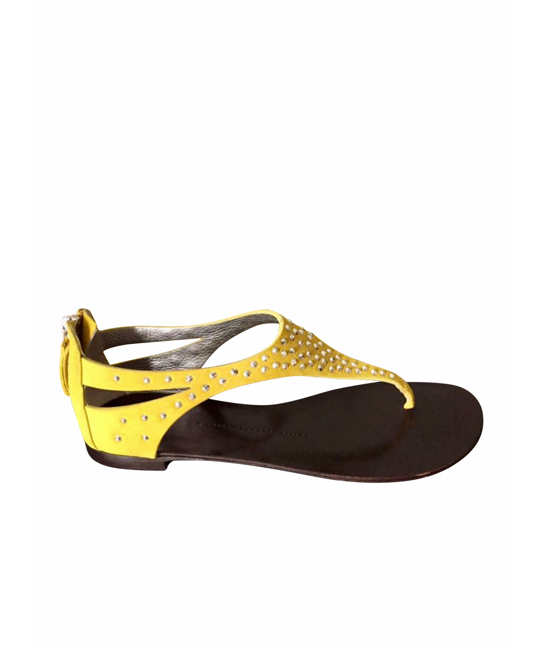 GIUSEPPE ZANOTTI DESIGN Желтые замшевые сандалии, фото 1