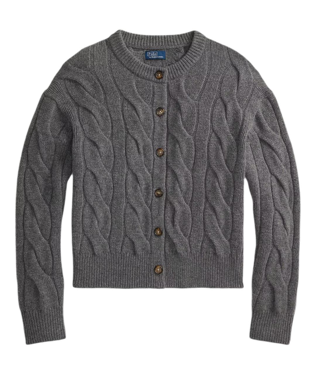 POLO RALPH LAUREN Серый кардиган, фото 1