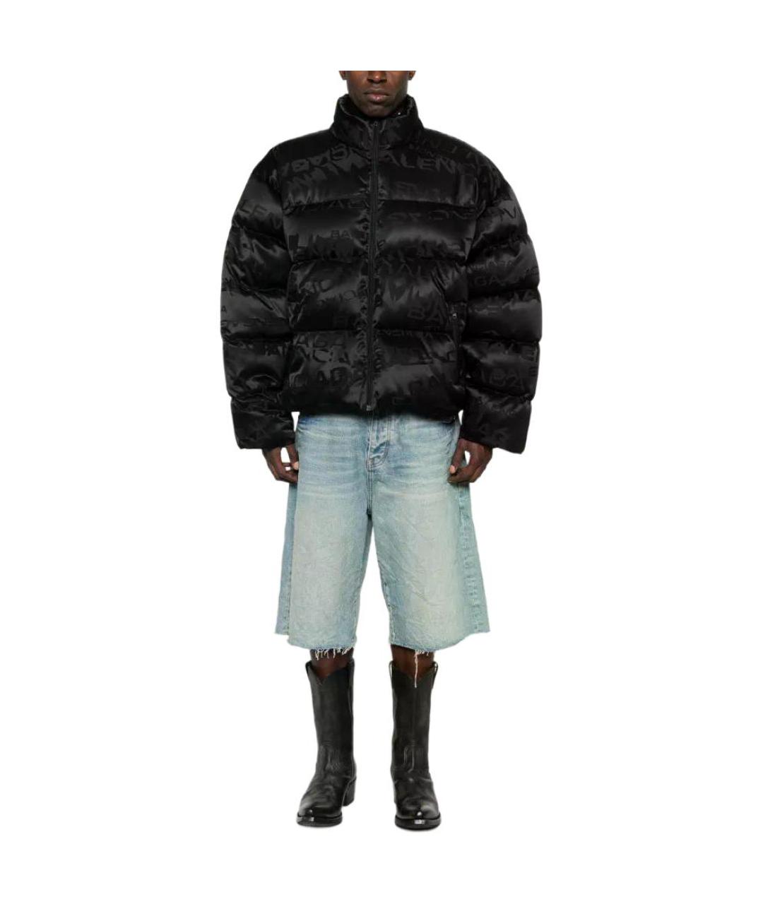 BALENCIAGA Черный пуховик, фото 3